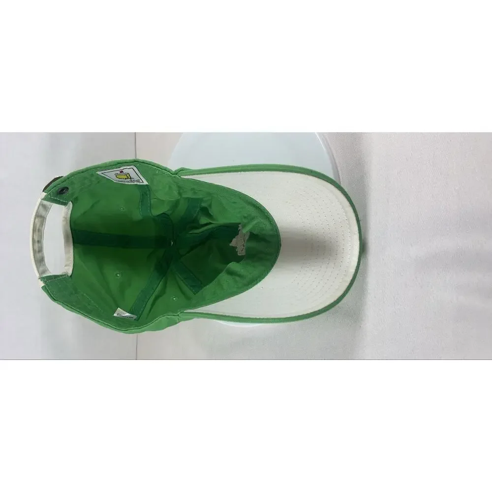 Master’s Green White Logo Golf Cap Hat One Size Embroidered Adjustable